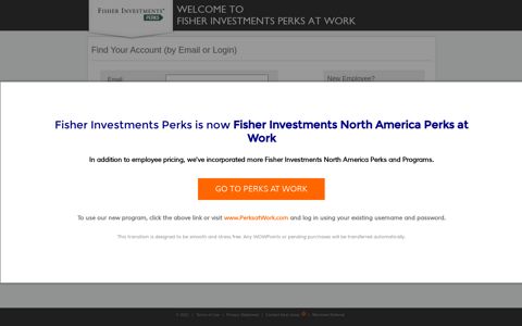 by Email or Login - Fisher Investments Perks at Work