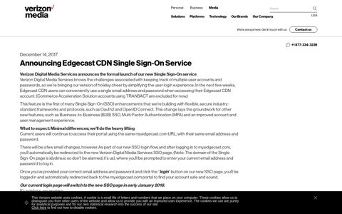 Blog | Announcing Edgecast CDN Single Sign-On Service ...