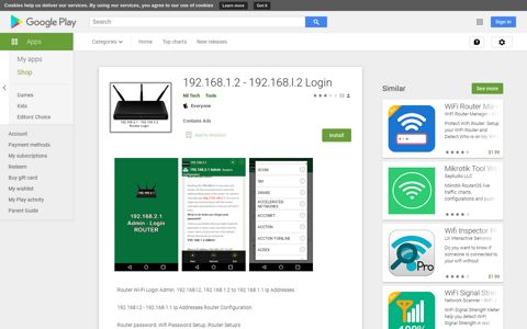 192.168.1.2 - 192.168.l.2 Login - Apps on Google Play