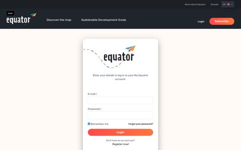 Login - My website - My Equator