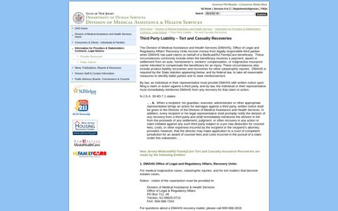 Department of Human Services | Third Party Liability – Tort ...