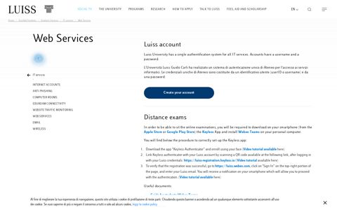 Web Services | Luiss