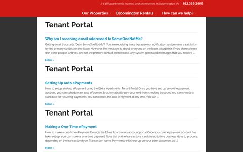 Tenant Portal - Elkins Apartments