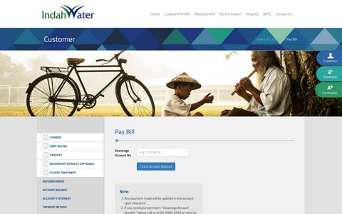 Pay Bill - Indah Water Portal