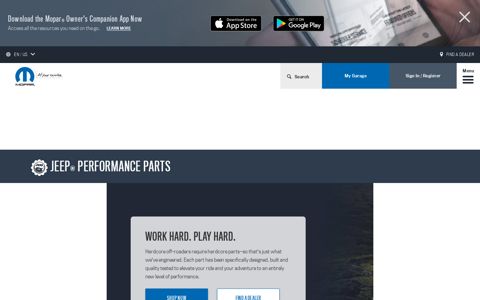 Official Mopar® Site | Mopar Jeep Performance Parts