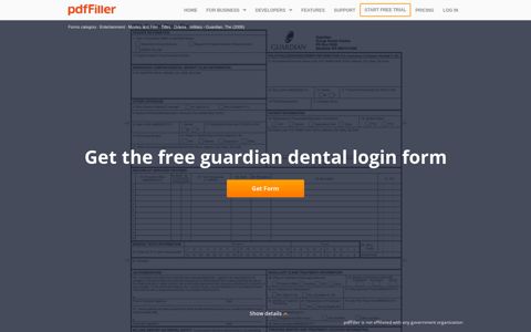 Guardian Dental Login - Fill Online, Printable, Fillable, Blank ...