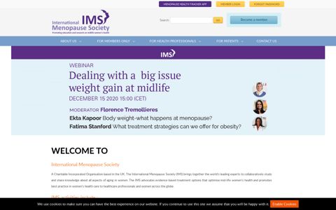 International Menopause Society: Home - IMS