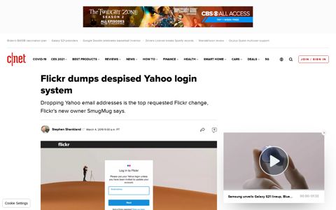 Flickr dumps despised Yahoo login system - CNET