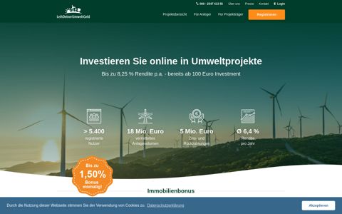 LeihDeinerUmweltGeld: Jetzt online in Umweltprojekte ...