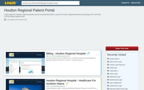 Houlton Regional Patient Portal - Straight Path to Any Login Page!