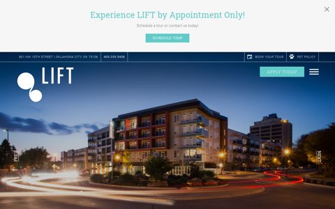 LIFT is a pet-friendly apartment community in Oklahoma City, OK