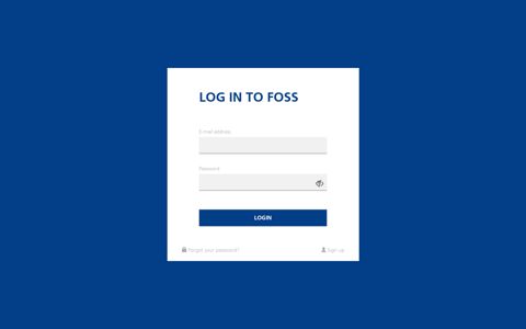 Log in to FOSS - FOSS Account