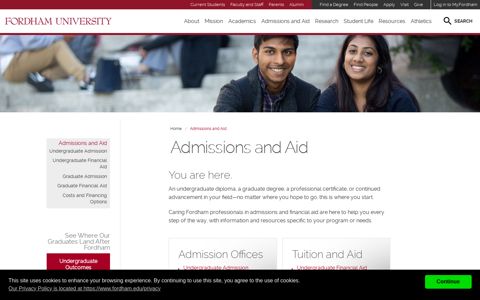 Admissions and Aid | Fordham