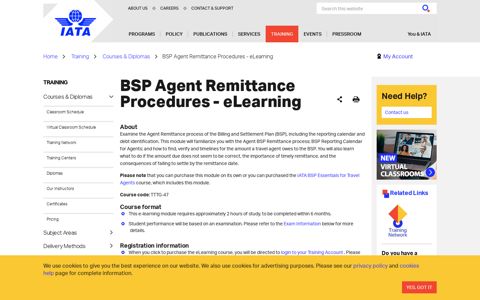 BSP Agent Remittance Procedures - eLearning - IATA
