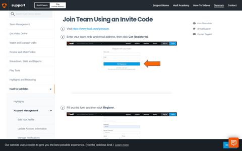 Join Team Using an Invite Code | Hudl Support