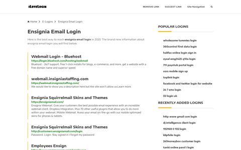 Ensignia Email Login ❤️ One Click Access - iLoveLogin