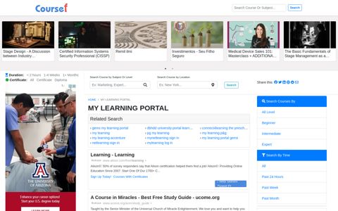 My Learning Portal - 11/2020 - Coursef.com