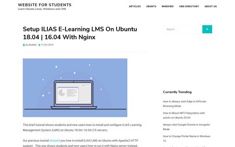 Setup ILIAS E-Learning LMS On Ubuntu 18.04 | 16.04 With ...