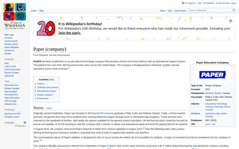 Paper (company) - Wikipedia