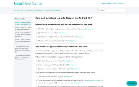 How do I install and log in to Gaia on my Android TV? – Gaia ...