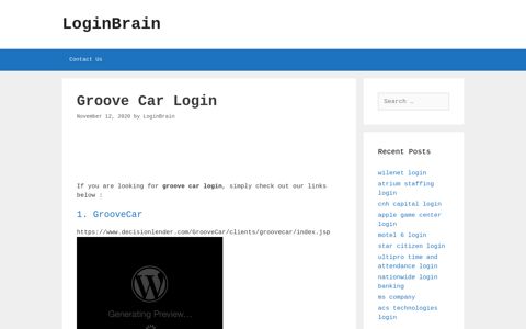 groove car login - LoginBrain
