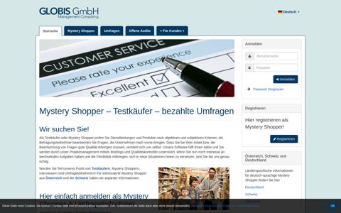 Globis Survey: Mystery Shopper - Testkäufer - bezahlte ...