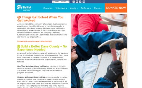 Individual Volunteers - Habitat for Humanity of Dane County