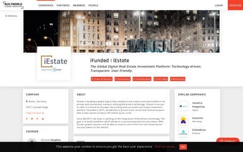 iFunded | iEstate | Innovation Database - BUILTWORLD
