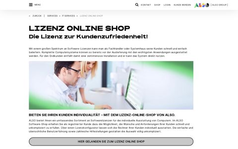 Lizenz Online Shop - ALSO Deutschland GmbH