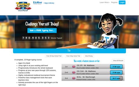 Typing Tournament Online | Revolutionary Typing Tutor | Free ...