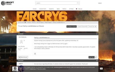 FarCry 1 and Windows 10 | Forums - Ubisoft Forums