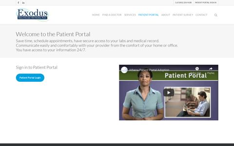 Patient Portal - Exodus Healthcare Network