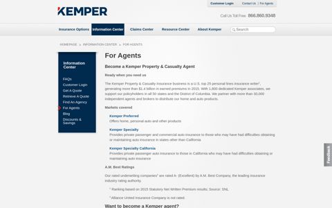 For Agents - Kemper Corporation