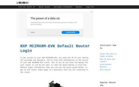 NXP MCIMX8M-EVK - Default login IP, default username ...