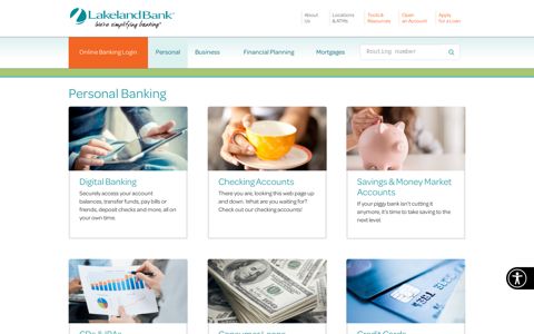 Personal Banking | Lakeland Bank