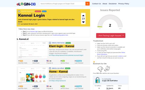 Kannai Login - A database full of login pages from all over the ...