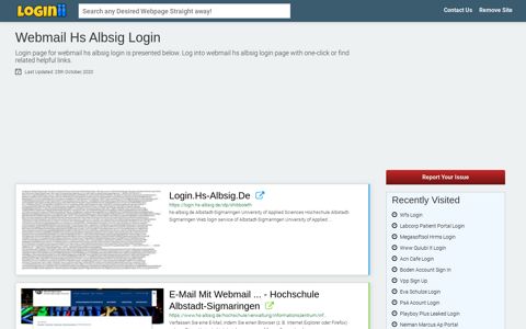 Webmail Hs Albsig Login - Loginii.com