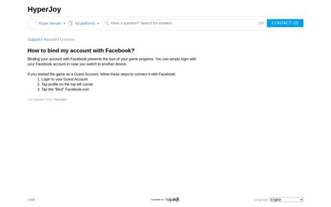 How to bind my account with Facebook? - HyperJoy Support