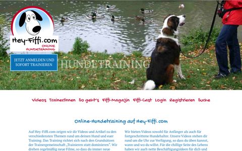 Hey-Fiffi.com: Online-Hundetraining | Jede Woche neue Videos