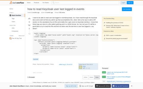 how to read Keycloak user last logged in events - Stack Overflow