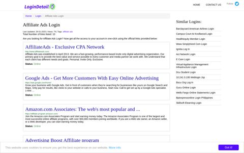 Affiliate Ads Login AffiliateAds - Exclusive CPA Network - http ...