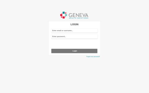 Login - Geneva App