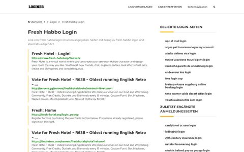 Fresh Habbo Login | Allgemeine Informationen zur Anmeldung