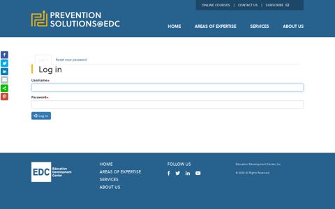 Log in | Prevention Solutions@EDC