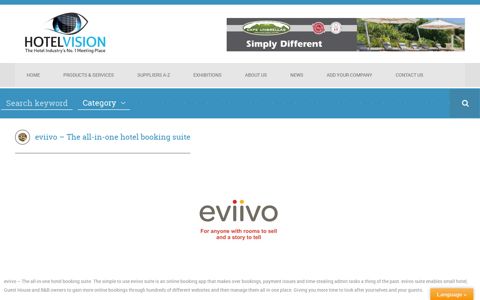eviivo - The all-in-one hotel booking suite - Hotel-Vision