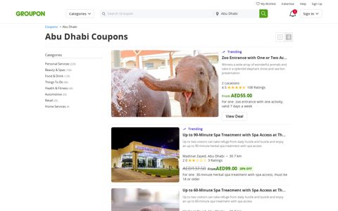 Abu Dhabi Coupons and vouchers. Save up to 70 ... - Groupon
