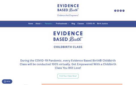Childbirth Class - Evidence Based Birth®