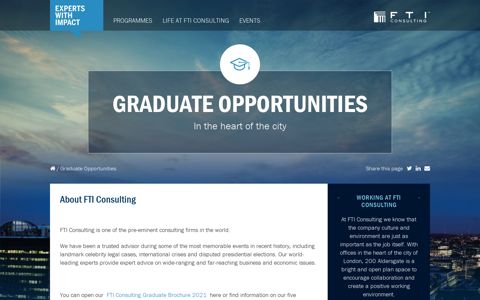 FTI Careers: Graduate Opportunities