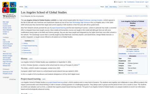 Los Angeles School of Global Studies - Wikipedia