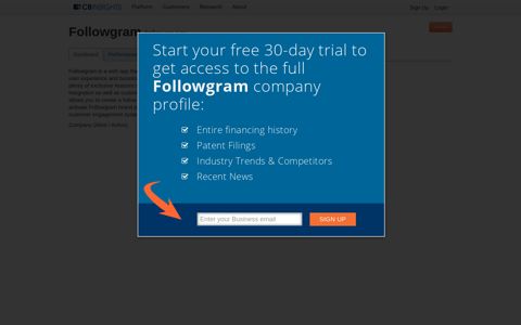 Followgram - CB Insights
